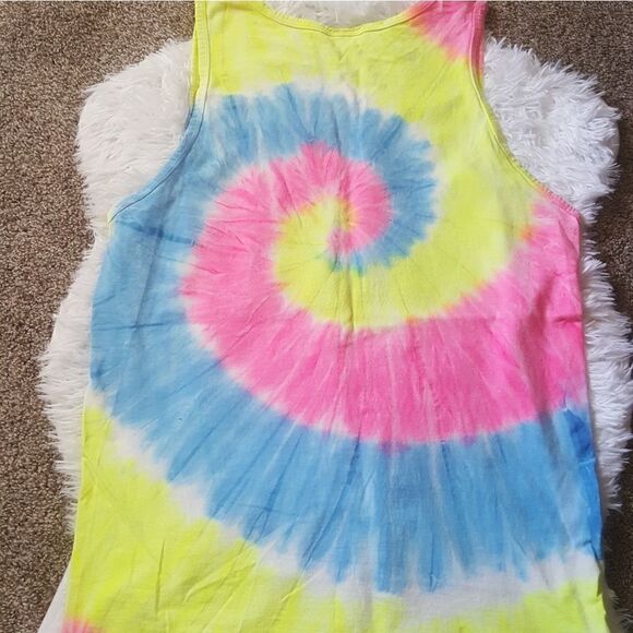 Port & Company tie dye female tank top Medium - Picture 4 of 6